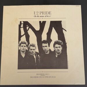 Vintage U2 "Pride (In The Name of Love)" 12" vinyl single 1984